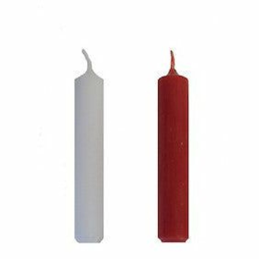 Authentic German Gifts * | Frankenmuth Clock Company Christmas Decorations, Candles & Other Decorations 4 Pack Of Red Candles