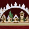 Authentic German Gifts * | Frankenmuth Clock Company Schwibbogen Ginger Cottage Display View All