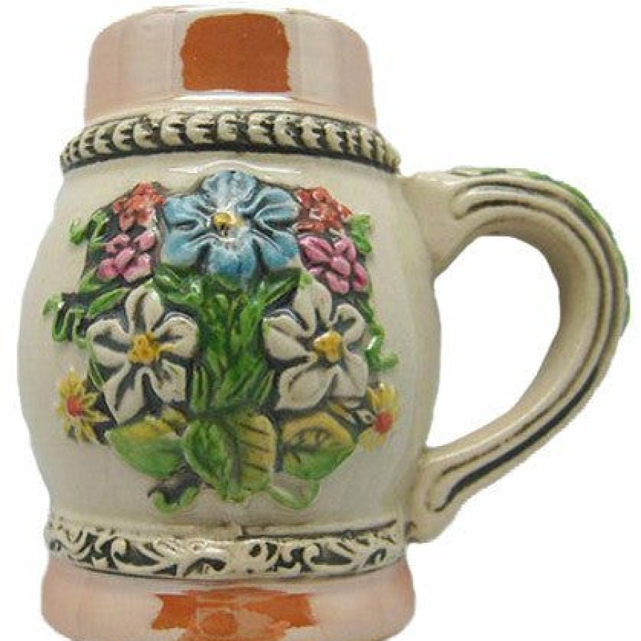 Authentic German Gifts * | Frankenmuth Clock Company Porcelain Beer Stein Magnet German Souvenirs