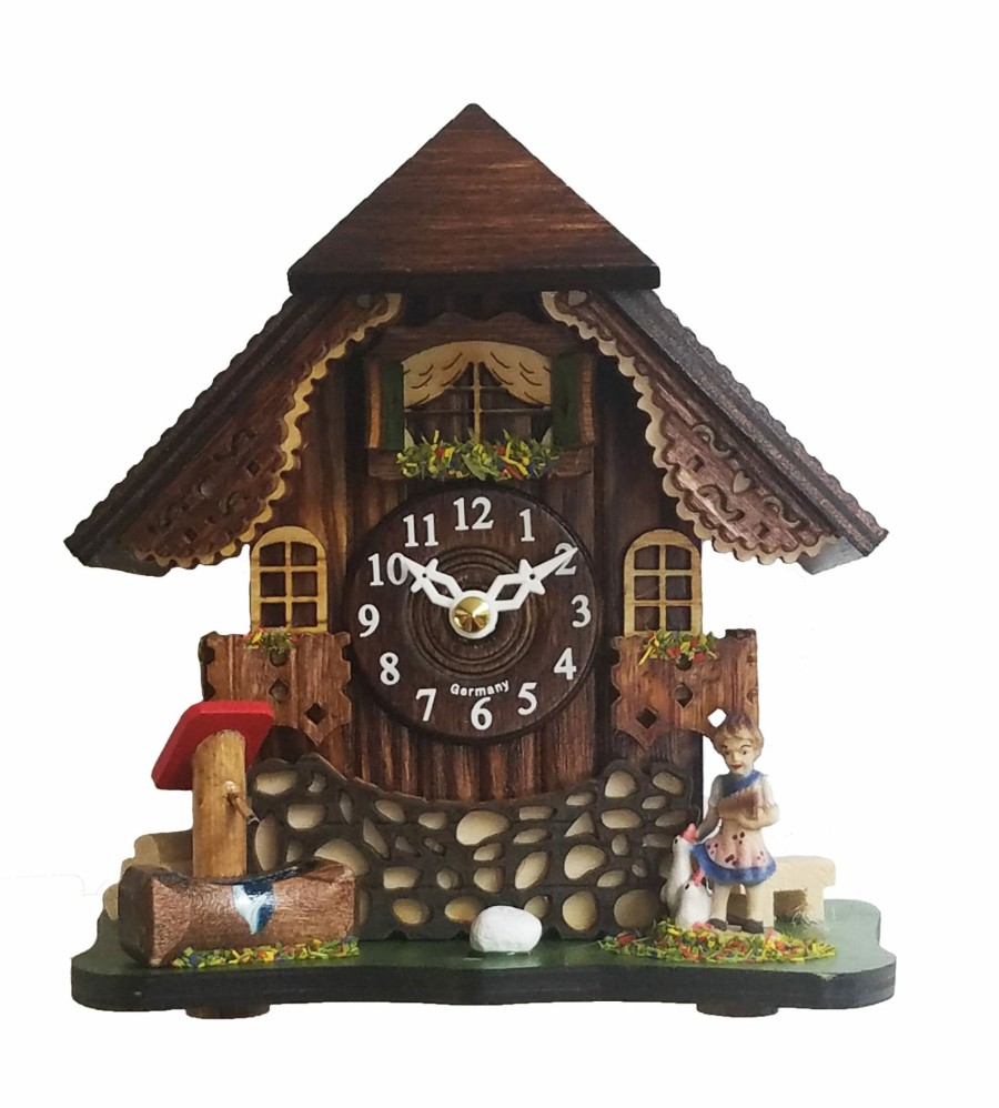 Decorative Clocks * | Frankenmuth Clock Company 086Q Novelty Chalet Cuckoo Clock With Girl & Duck