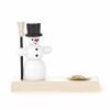 Authentic German Gifts * | Frankenmuth Clock Company 200/105B Snowman Candle Holder (14Mm) View All