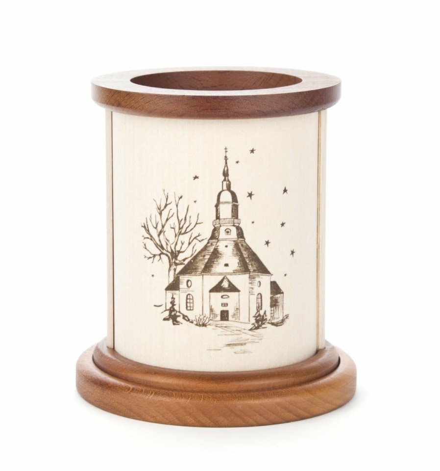 Authentic German Gifts * | Frankenmuth Clock Company Tealight Holder Seiffen Church