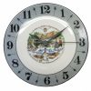 Decorative Clocks * | Frankenmuth Clock Company View All Porcelain Plate Clock