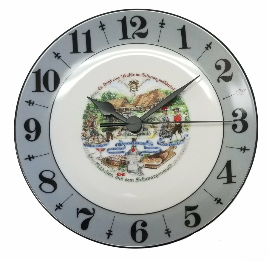 Decorative Clocks * | Frankenmuth Clock Company View All Porcelain Plate Clock