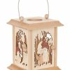 Authentic German Gifts * | Frankenmuth Clock Company View All 198/154 Lantern Style Votive Holder With Gnomes