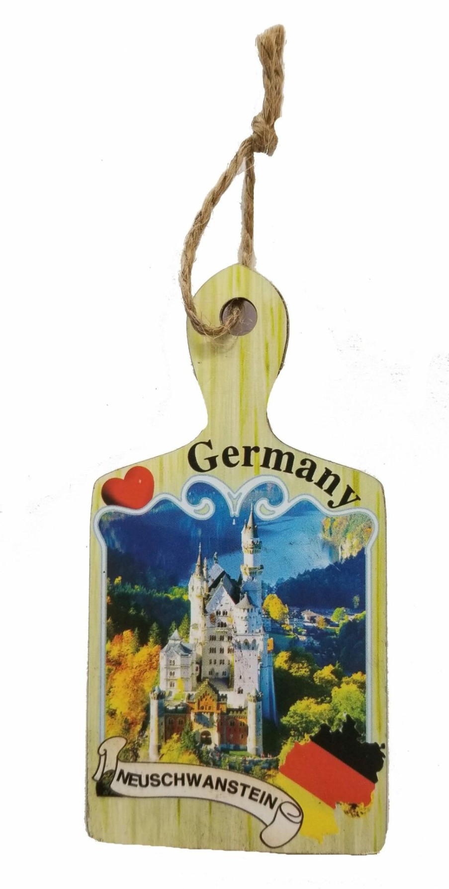 Authentic German Gifts * | Frankenmuth Clock Company German Magnet With Neuschwantstein