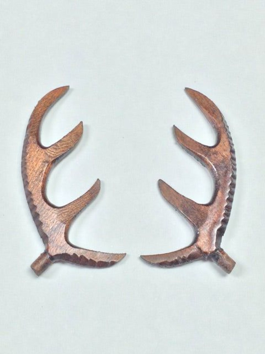 Parts * | Bavarian Clock Haus Wooden Antlers 3