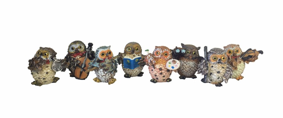 Authentic German Gifts * | Frankenmuth Clock Company Owl Figurines German Souvenirs