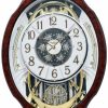 Clocks * | Frankenmuth Clock Company Rhythm Clocks 4Mh412-Wu23 Woodgrain Marvelous