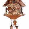 Decorative Clocks * | Frankenmuth Clock Company Quartz Musical Chalet W/Animated Hunter