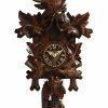 Decorative Clocks * | Frankenmuth Clock Company View All Ku47003 1 Day Five Leaf Cuckoo Clock With Feeding Birds