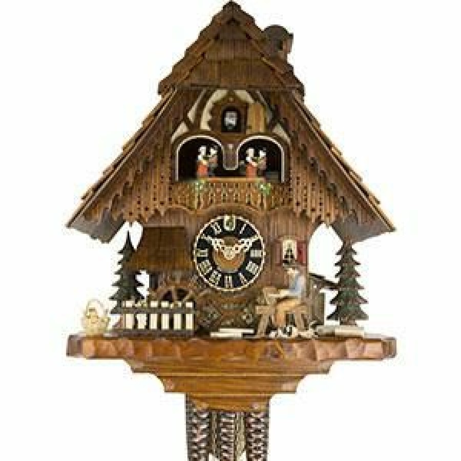 Decorative Clocks * | Frankenmuth Clock Company Ku6266M 1 Day Musical Shingler Cuckoo Clock