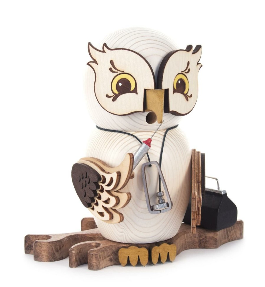 Authentic German Gifts * | Frankenmuth Clock Company 146/1670/14 Doctor Owl Smoker