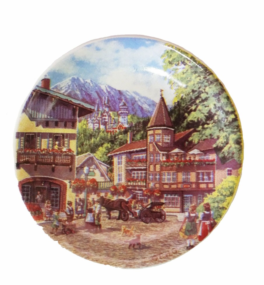 Authentic German Gifts * | Frankenmuth Clock Company Magnet Plate-German Summer German Souvenirs