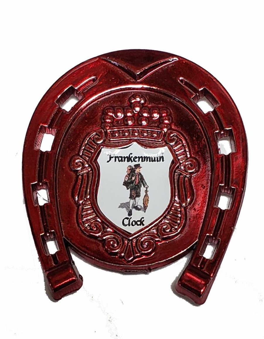 Authentic German Gifts * | Frankenmuth Clock Company German Souvenirs Magnet Horseshoe W/ Frankenmuth Clock Logo