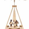 Authentic German Gifts * | Frankenmuth Clock Company View All 085/484/4 Pyramid With Children Holding Lanterns (14Mm Candles)