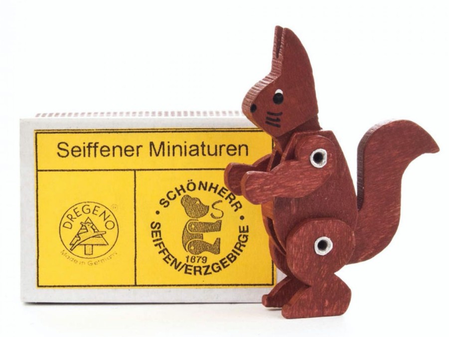 Authentic German Gifts * | Frankenmuth Clock Company German Souvenirs 029/014 Matchbox: Squirrel