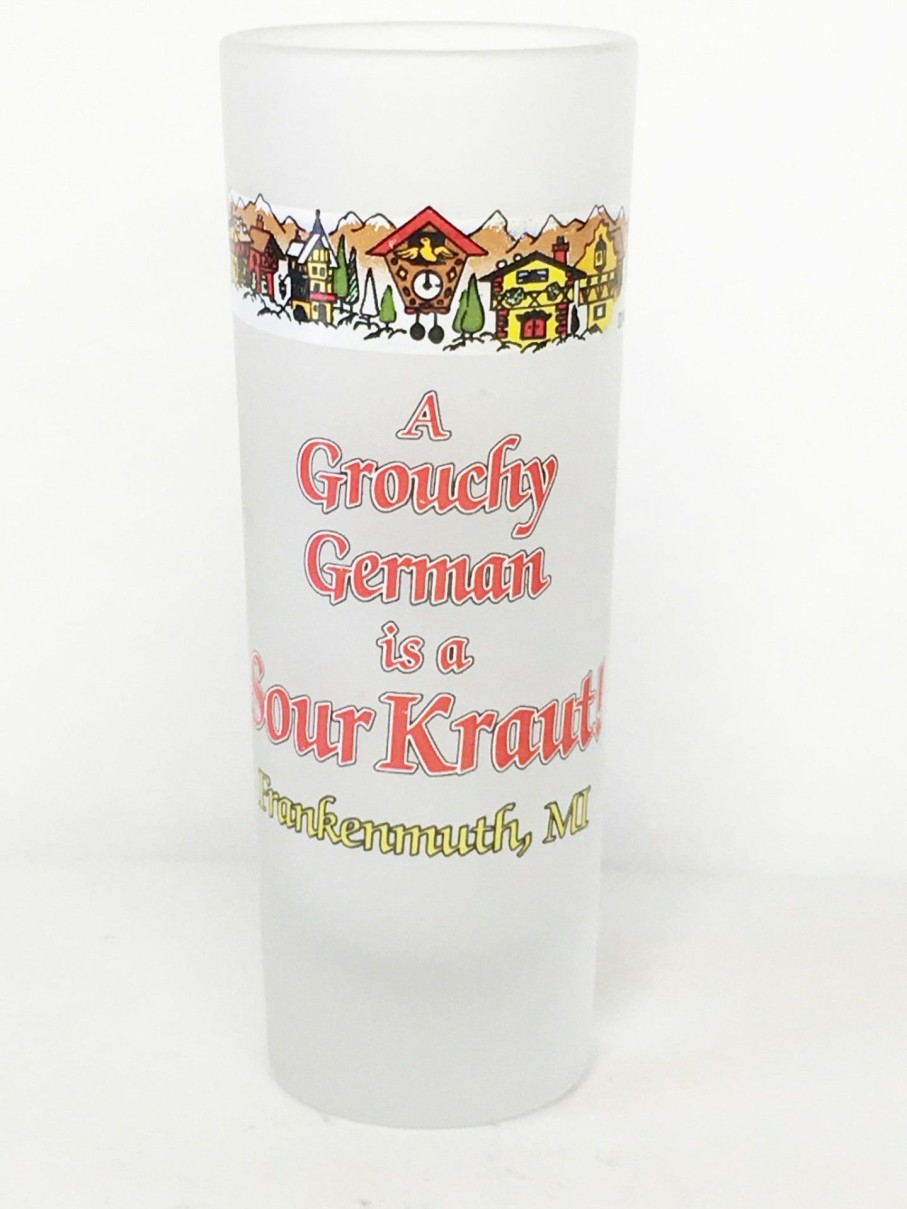 Authentic German Gifts * | Frankenmuth Clock Company Grouchy German Shooter -Frosted German Souvenirs