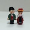 Parts * | Frankenmuth Clock Company Cuckoo Clocks, Quartz Cuckoo Clocks & Miniature Clocks Wooden Man & Woman Dancers (Pair)