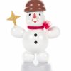 Authentic German Gifts * | Frankenmuth Clock Company Snowman With Star