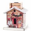 Authentic German Gifts * | Frankenmuth Clock Company 146/202060 Metal Smoker House W/ Painted Scene