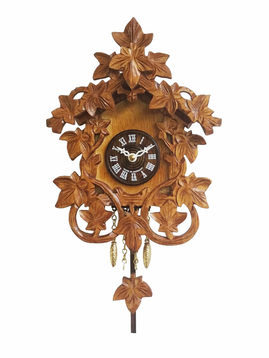 Decorative Clocks * | Frankenmuth Clock Company View All 2030Pq Novelty Cuckoo Clock With Grapevine Motif