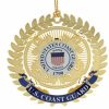 Authentic German Gifts * | Frankenmuth Clock Company View All Ornament U.S. Coast Guard Logo