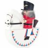 Authentic German Gifts * | Frankenmuth Clock Company German Nutcrackers Nutcracker Rocking Horse Red