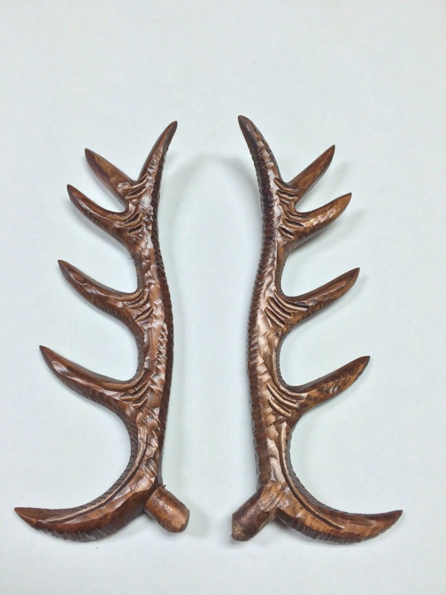 Parts * | Bavarian Clock Haus Wooden Antlers 9.25