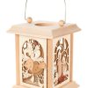 Authentic German Gifts * | Frankenmuth Clock Company 198/142 Tea Light Lantern With Bells And Candles