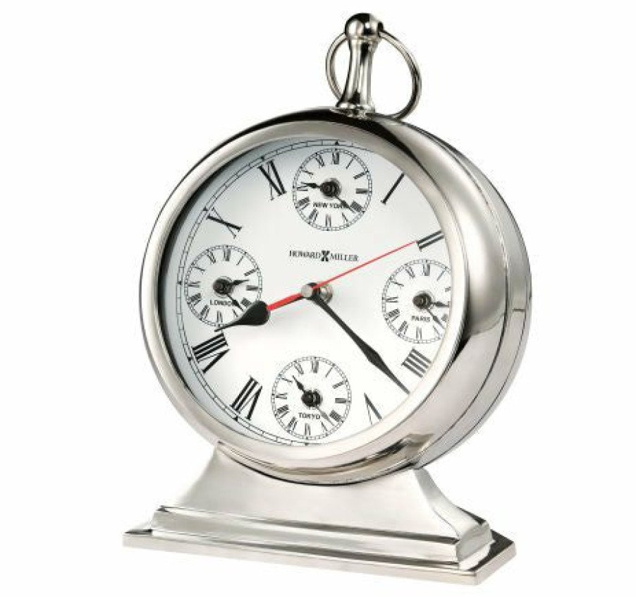 Decorative Clocks * | Frankenmuth Clock Company 635-212 Global Time Mantel Clock