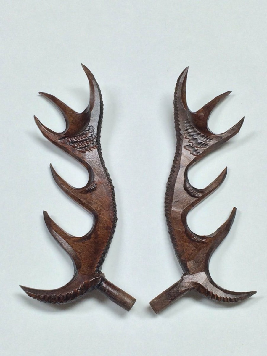 Parts * | Bavarian Clock Haus Deluxe Wooden Antlers 6.5