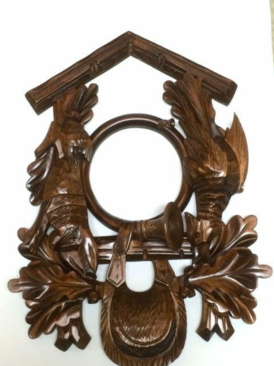 Parts * | Bavarian Clock Haus Bc-30/3 Hunter Bottom Carving 7.5 Cuckoo Clocks, Quartz Cuckoo Clocks & Miniature Clocks