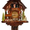 Decorative Clocks * | Frankenmuth Clock Company Ku3629Ex 1 Day Musical Chalet With Clock Peddler View All