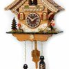 Decorative Clocks * | Frankenmuth Clock Company Ku4204Qm Quartz Musical Chalet With Horn Blower View All