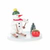 Authentic German Gifts * | Frankenmuth Clock Company 196/018/5 Candle Holder With Skiing Snowman