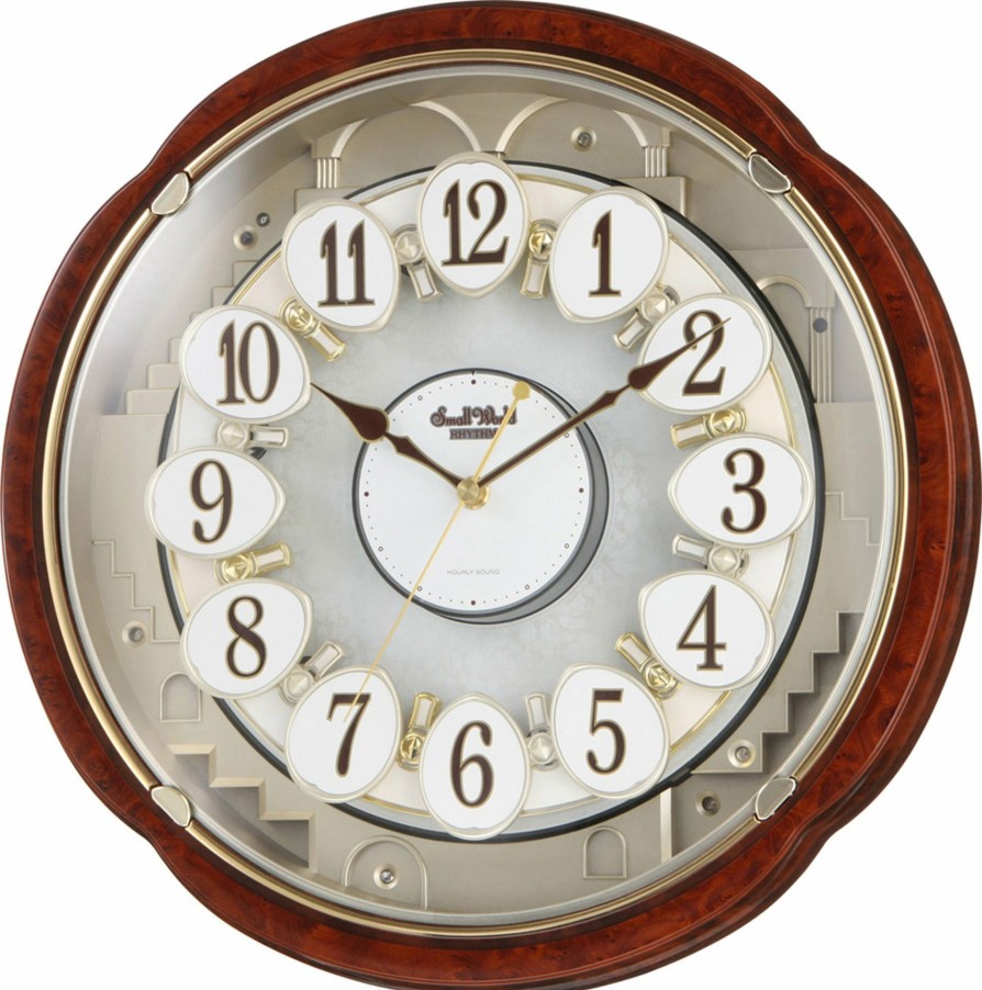 Clocks * | Frankenmuth Clock Company 4Mh828-Wd23 Woodgrain Blossom