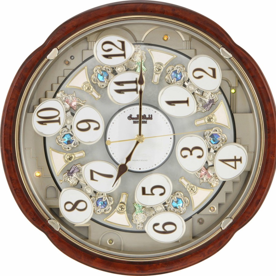 Clocks * | Frankenmuth Clock Company 4Mh828-Wd23 Woodgrain Blossom