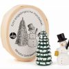 Authentic German Gifts * | Frankenmuth Clock Company 070/301 Chip Box With Snowman & Tree