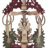 Authentic German Gifts * | Frankenmuth Clock Company View All 199/469/1 Pyramid Ornament With Candles & Angels