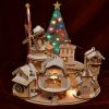 Authentic German Gifts * | Frankenmuth Clock Company North Pole Ginger Cottage Display