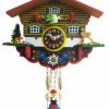 Decorative Clocks * | Frankenmuth Clock Company View All 2003Sq Novelty Chalet With Deer, Tree & Mushroom