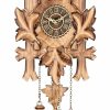 Decorative Clocks * | Frankenmuth Clock Company Ku374Qm Quartz Musical 5 Leaf Cuckoo Clock With Burned Finish View All