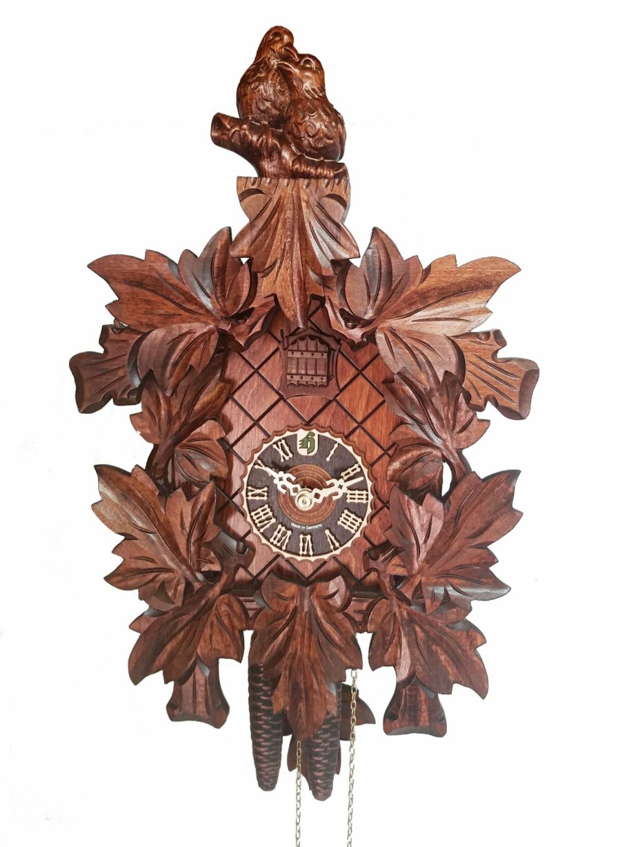 Decorative Clocks * | Frankenmuth Clock Company View All Ku1263 1 Day Cuckoo With Lovebirds