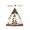 Authentic German Gifts * | Frankenmuth Clock Company Mini-Pyramid Santa & Trees