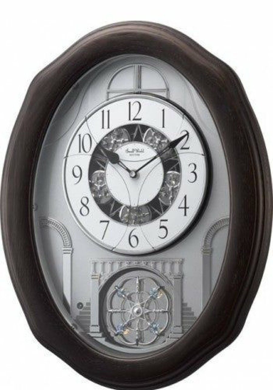 Clocks * | Frankenmuth Clock Company Rhythm Clocks Glory Espresso