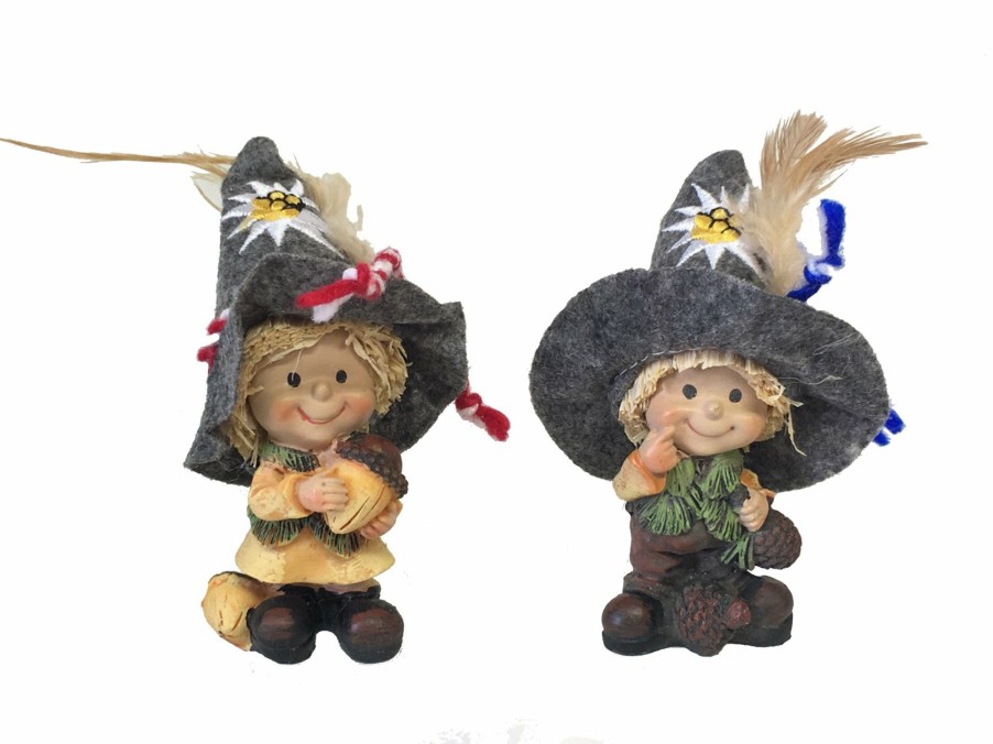 Authentic German Gifts * | Frankenmuth Clock Company Nature Man W/ Bavarian Hat German Souvenirs