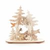 Authentic German Gifts * | Frankenmuth Clock Company View All 201/254 Tealight Holder With Wildlife Scene