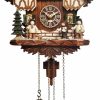 Decorative Clocks * | Frankenmuth Clock Company Ku4274Qm Quartz Musical Chalet With Erzgebirge Scene View All