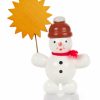 Authentic German Gifts * | Frankenmuth Clock Company Snowman With Sun Christmas Decorations, Candles & Other Decorations